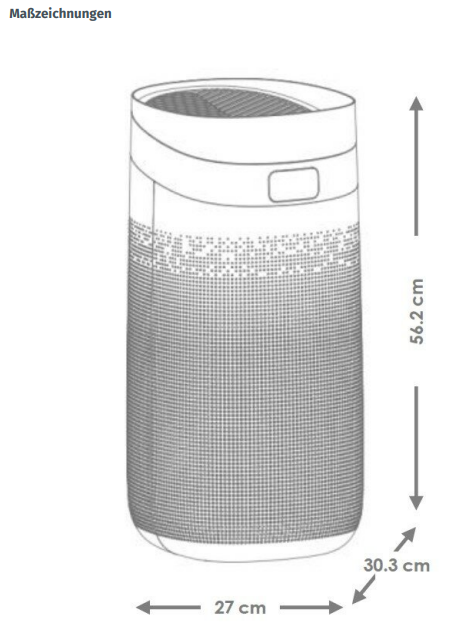 Novaer Luftreiniger mobil SALU CA400 mit H13 HEPA Filter bis 50m²