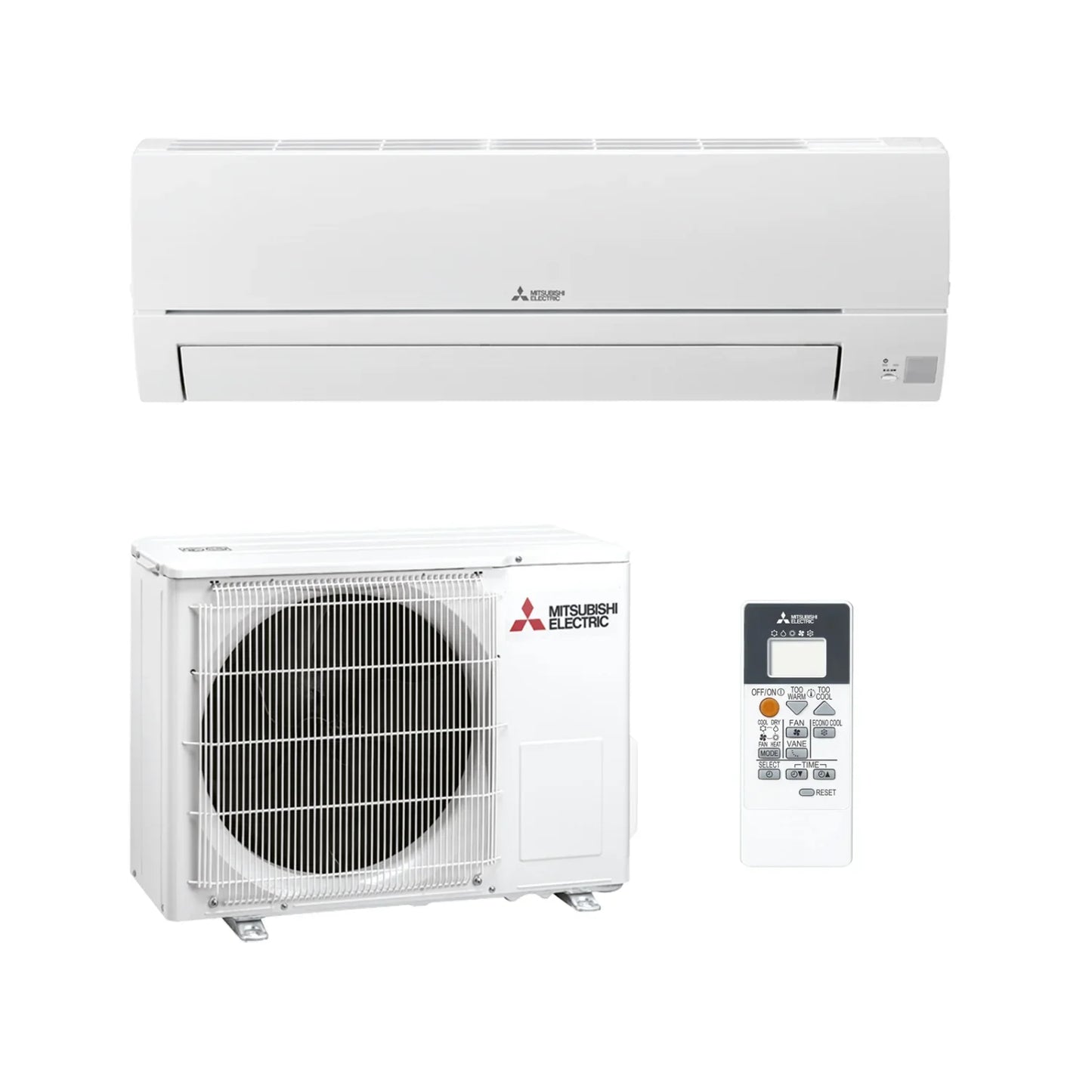 Mitsubishi Electric Klima Set M-Serie MSZ-HR35VFK - MUZ-HR35VF - Monosplit Klimaanlage mit WiFi